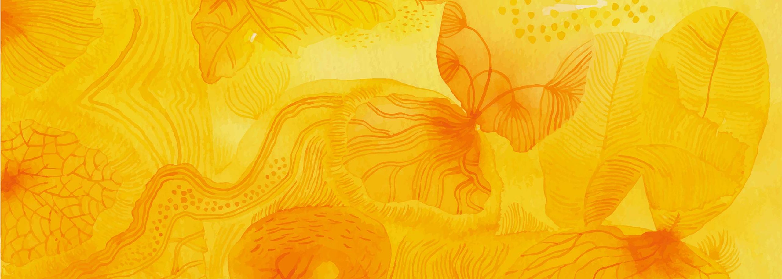 Yellow Tree of life organic background pattern